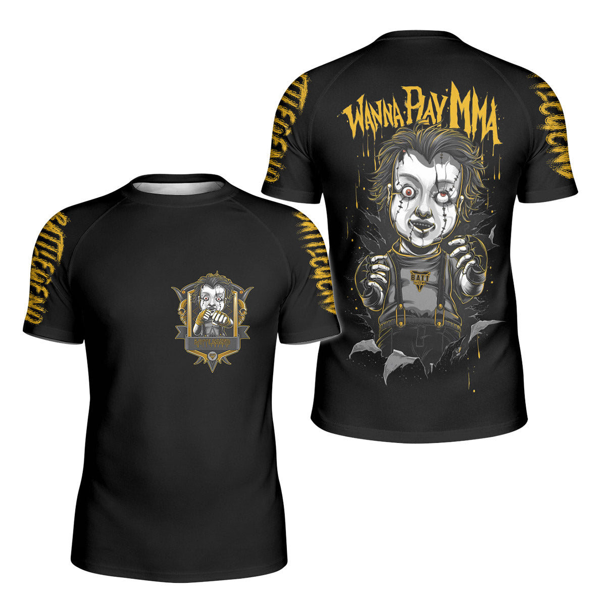 Chucky Wanna Play MMA Kids Rash Guard