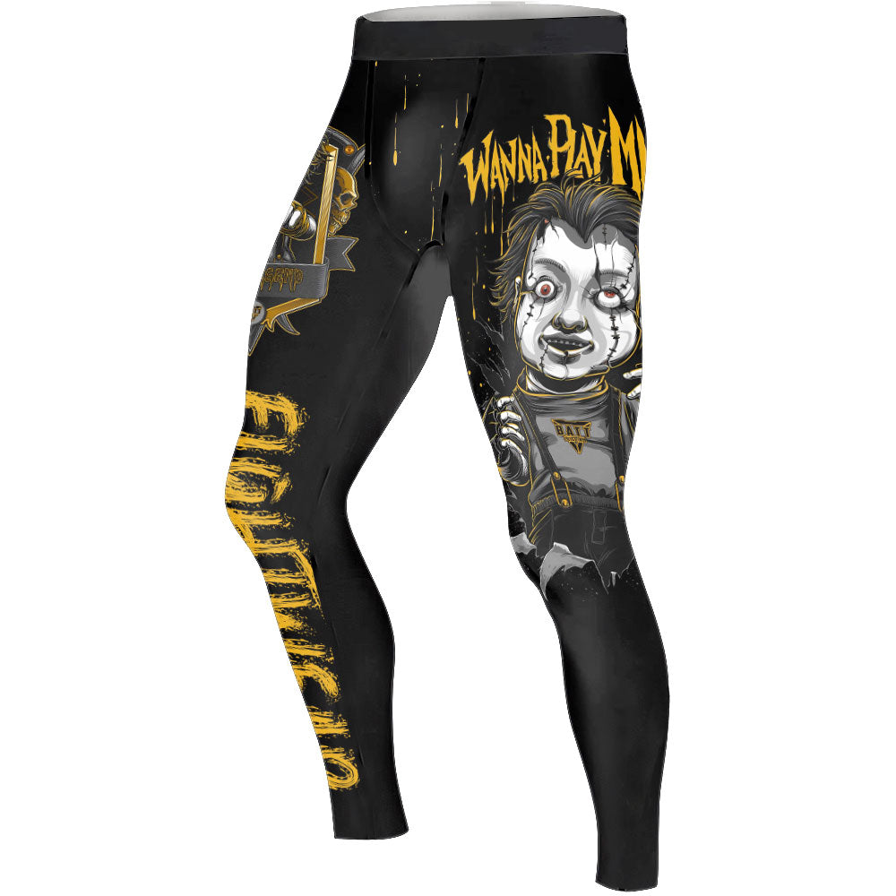 Chucky Wanna Play MMA Men's Compression Leggings