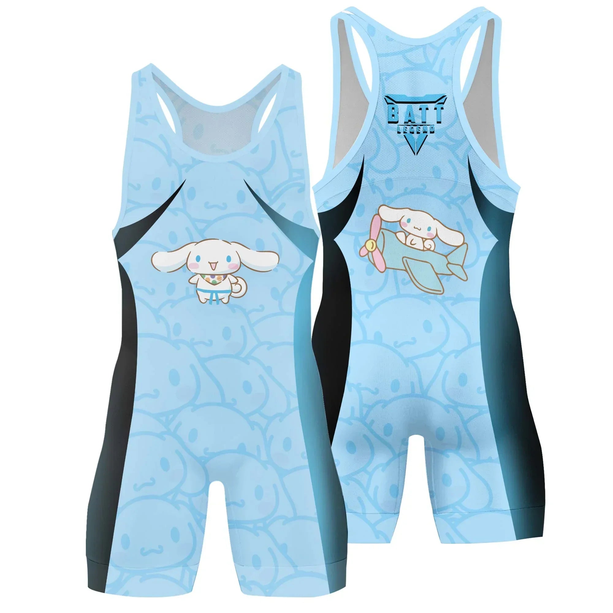 Cinnamoroll Jiu Jitsu Wrestling Singlet | Athletic Wrestling Singlet