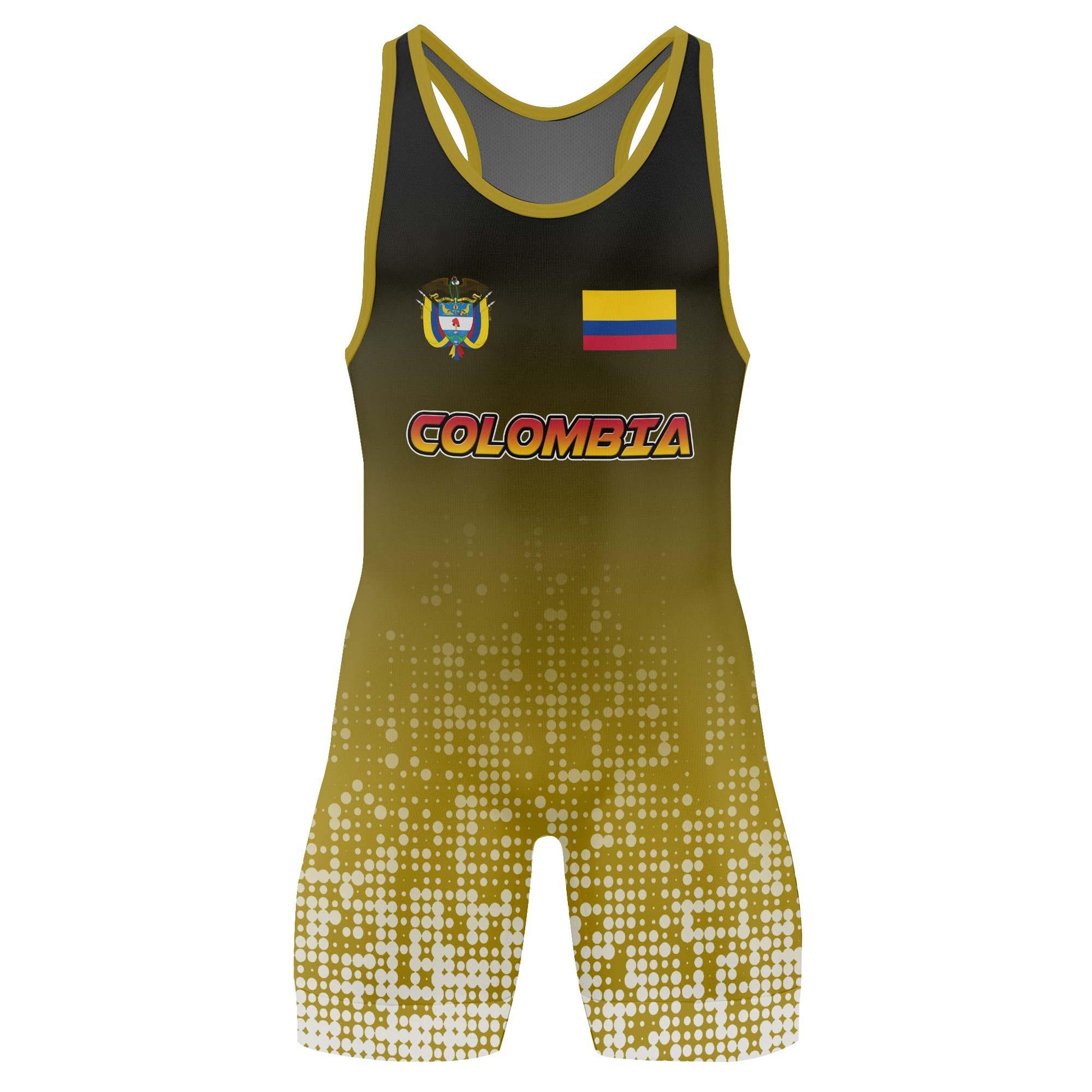 Colombia Halftone Wrestling Singlet