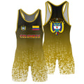 Colombia Halftone Wrestling Singlet