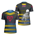 Colombia Skull Fighter Kids Rash Guard
