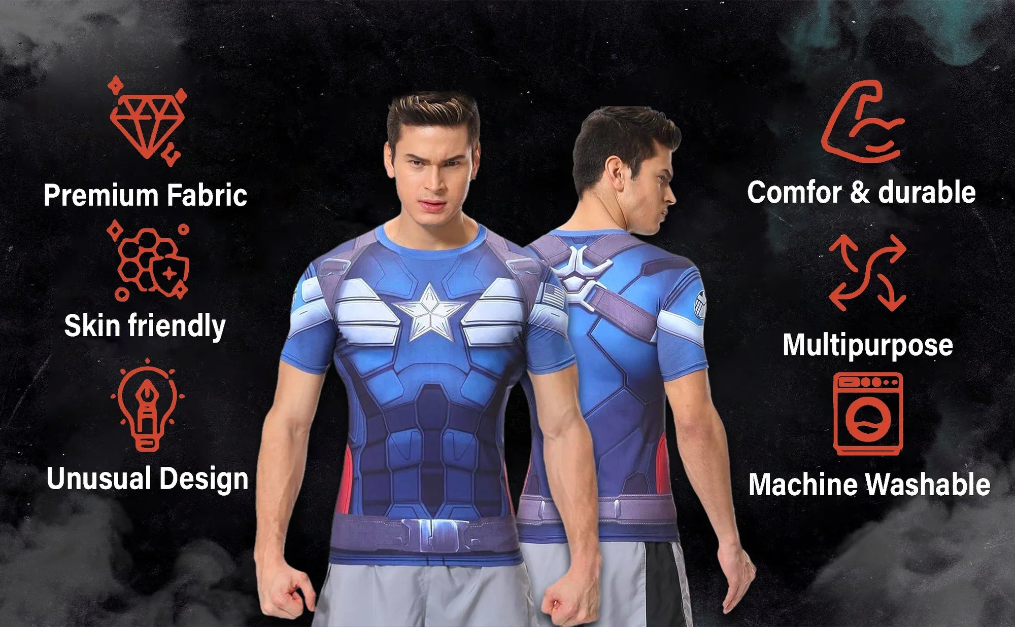 The Mandalorian Cosplay Rash Guard for MMA & Fitness