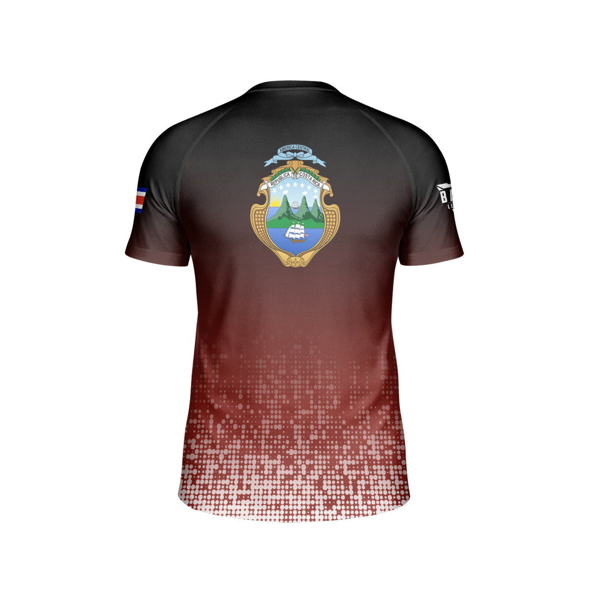 Costa Rica Halftone Kids Rash Guard