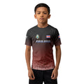 Costa Rica Halftone Kids Rash Guard