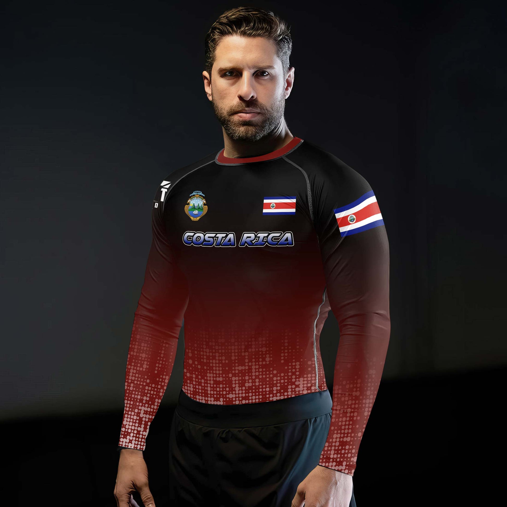 Costa Rica Halftone Rash Guard