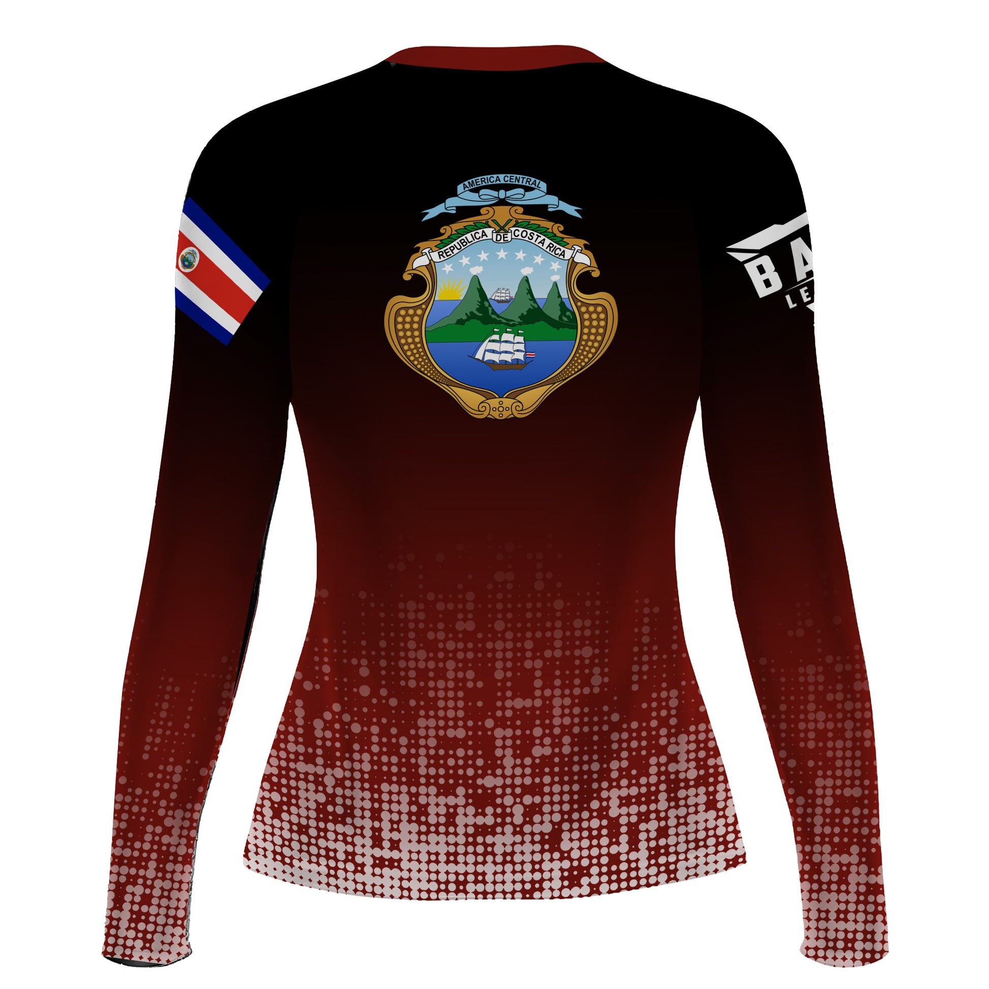 Costa Rica Halftone Rash Guard