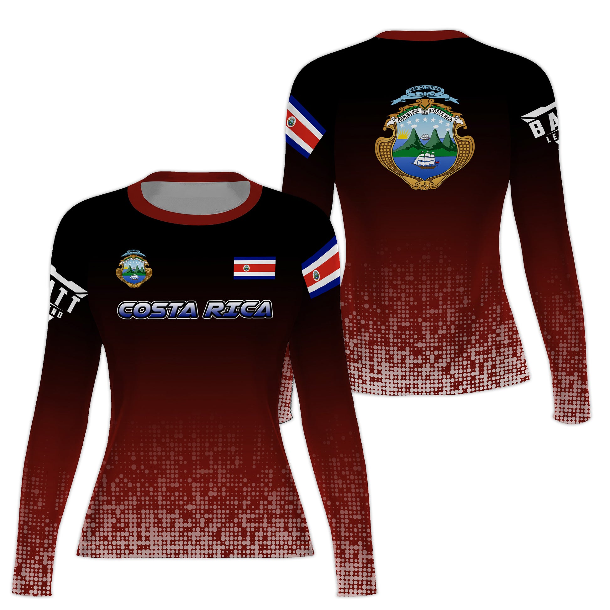 Costa Rica Halftone Rash Guard