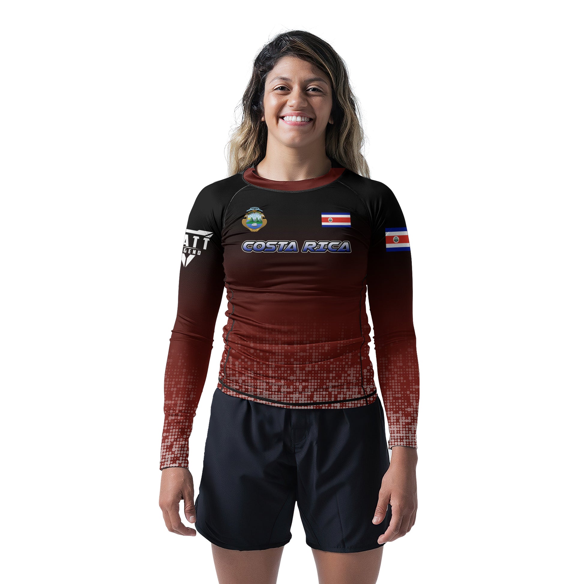 Costa Rica Halftone Rash Guard