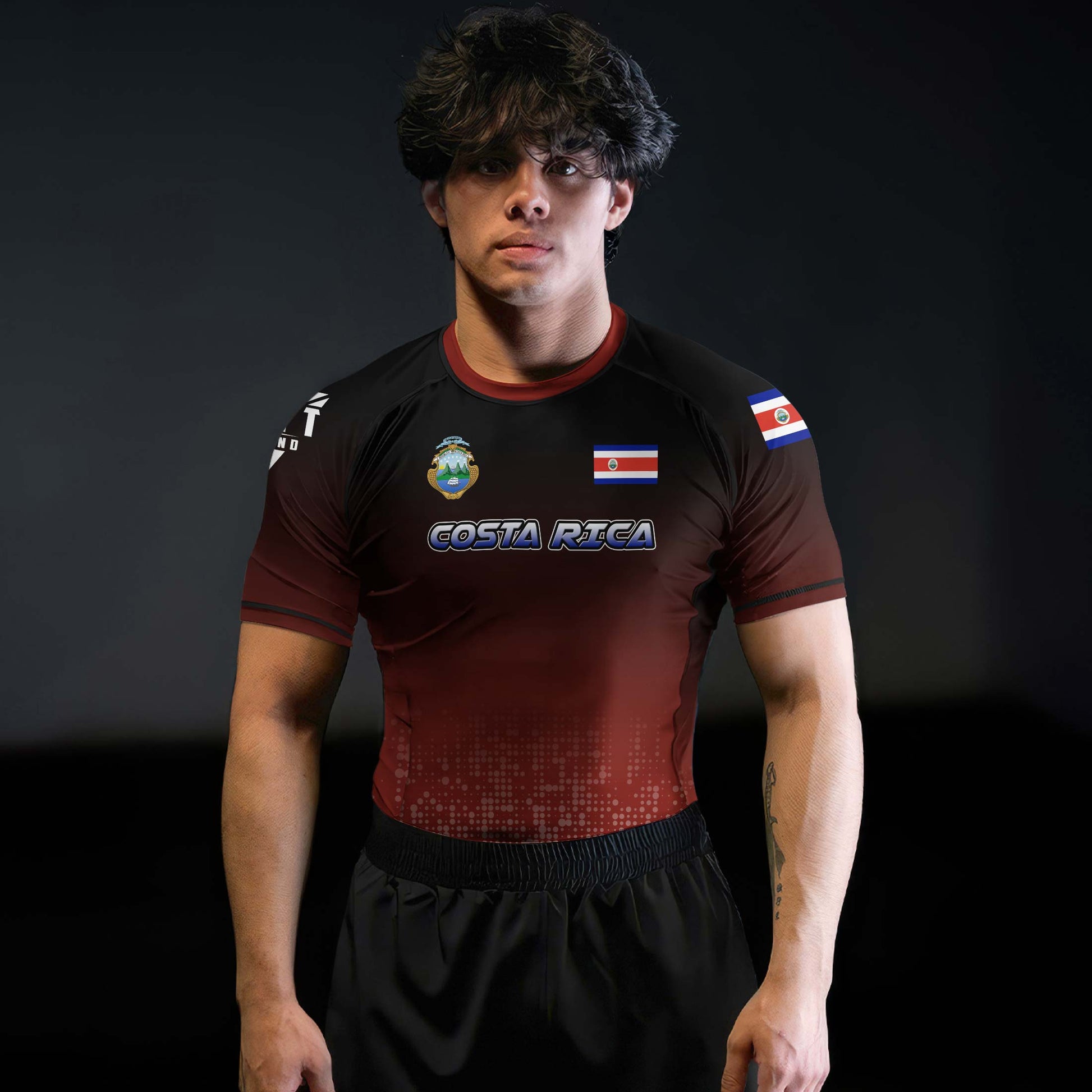 Costa Rica Halftone Rash Guard