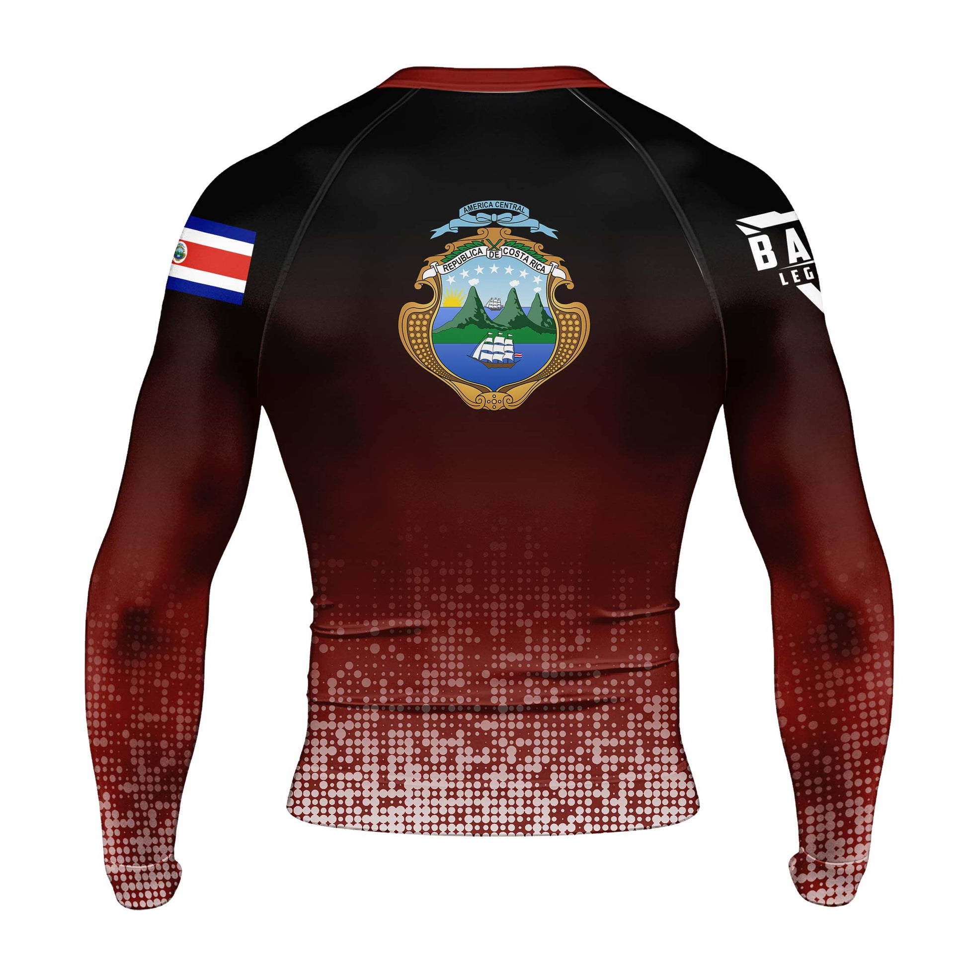 Costa Rica Halftone Rash Guard