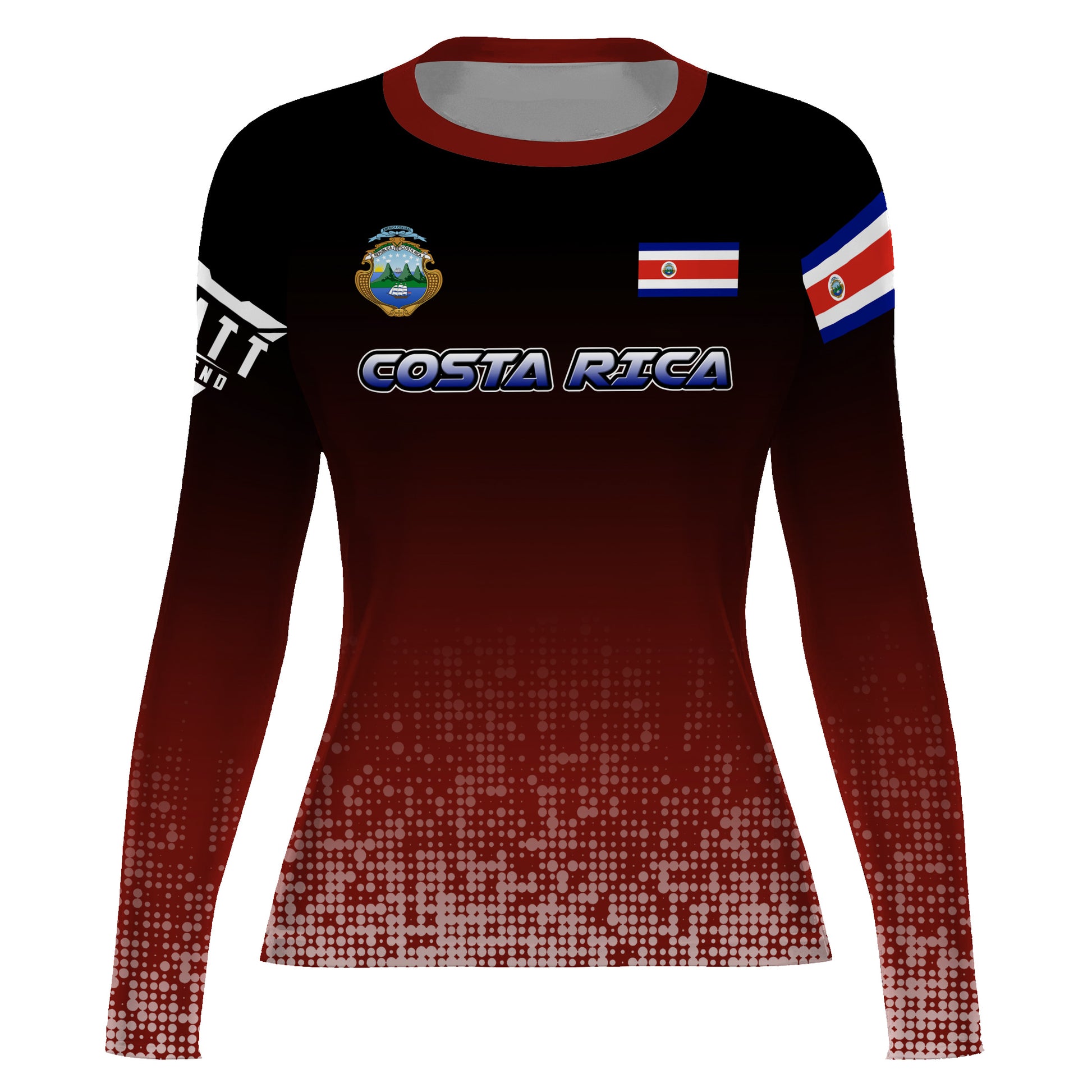 Costa Rica Halftone Rash Guard