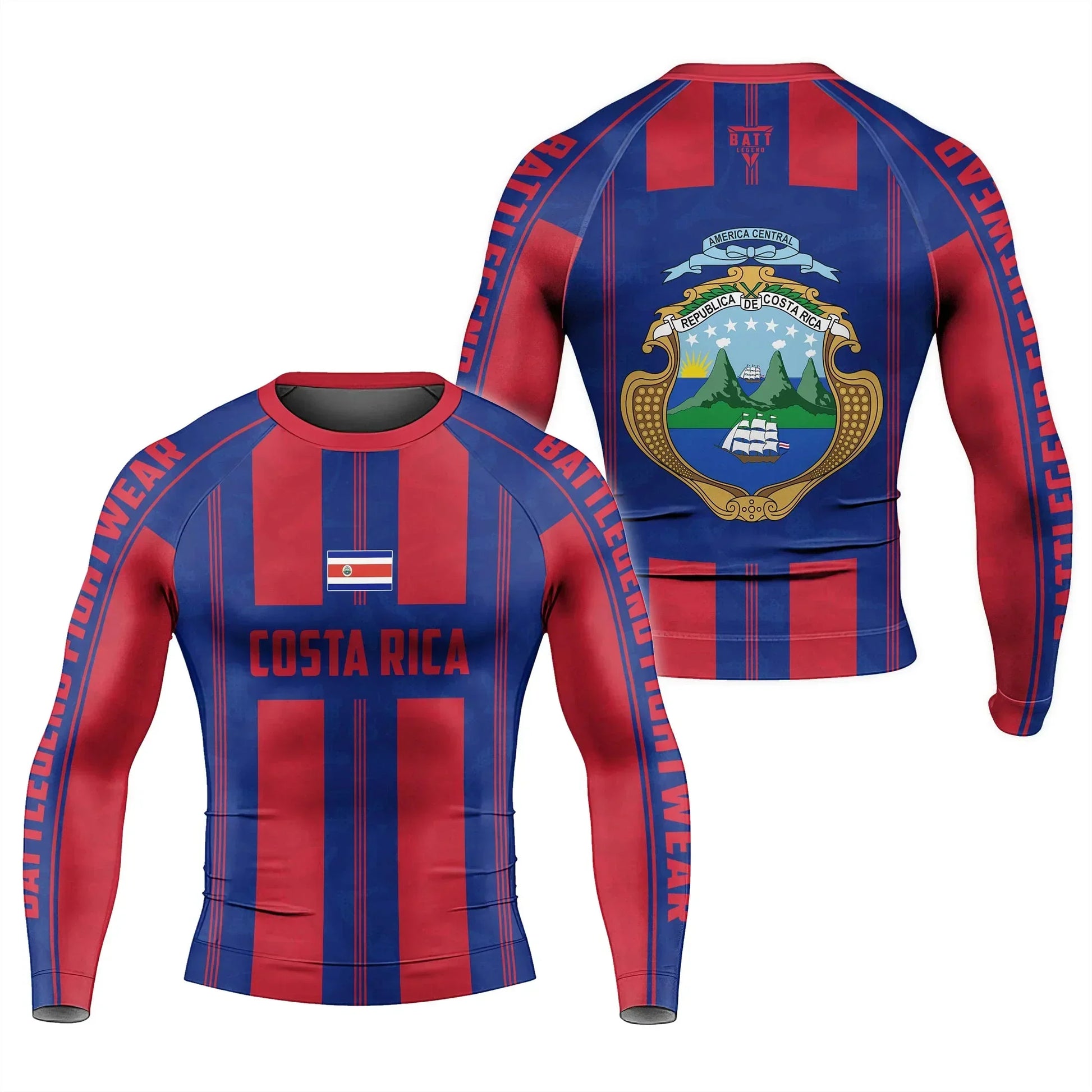 Costa Rica Heritage Force Rash Guard