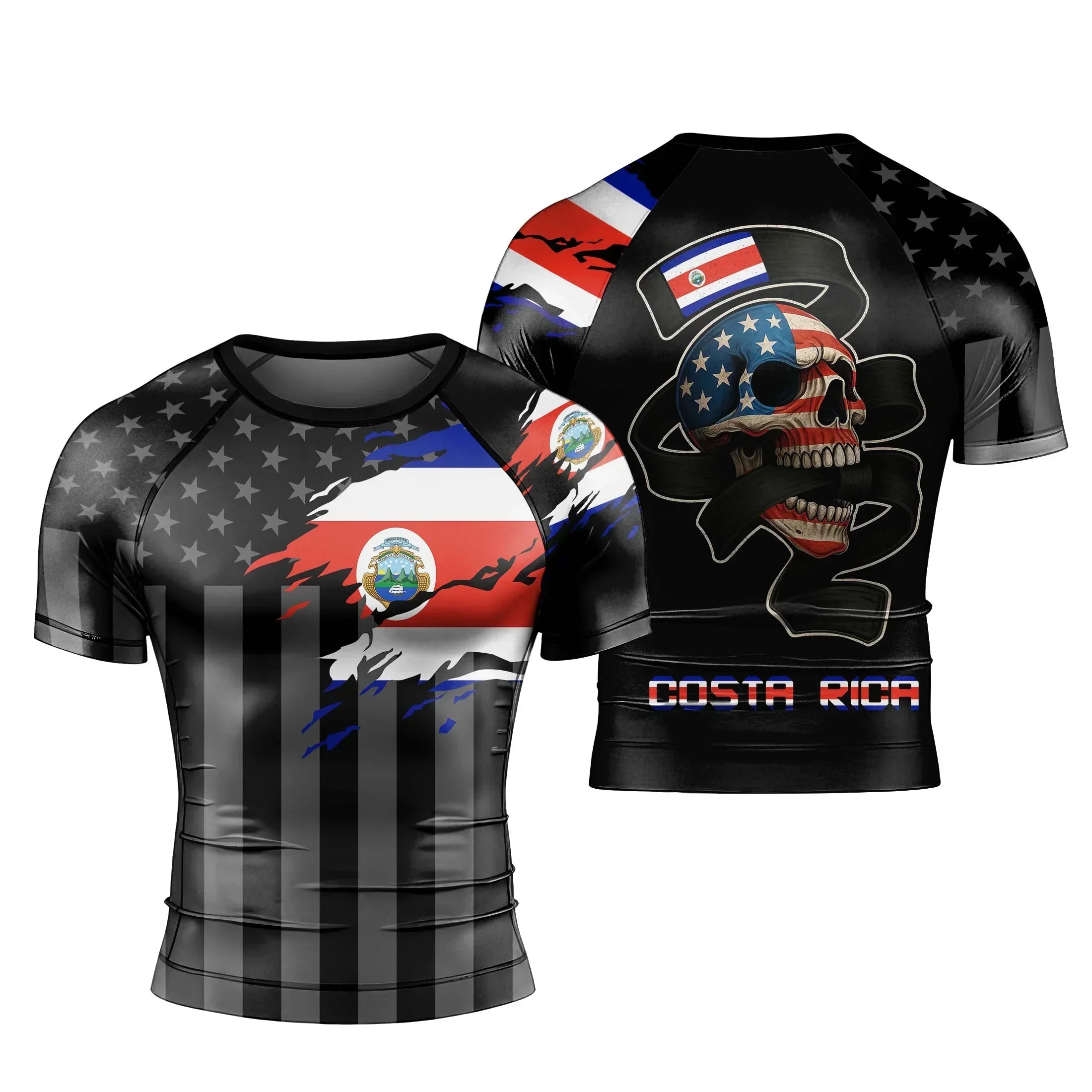 Costa Rica Phantom Division Rash Guard | Athletic Performance Gear