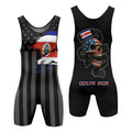 Costa Rica Phantom Division Wrestling Singlet