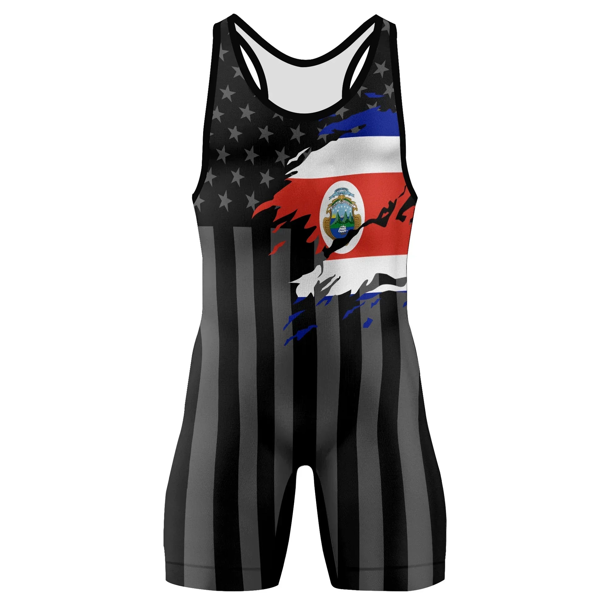 Costa Rica Phantom Division Wrestling Singlet