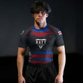 Costa Rica Skull Fighter Rash Guard