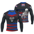 Costa Rica Skull Fighter Rash Guard