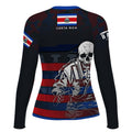 Costa Rica Skull Fighter Rash Guard