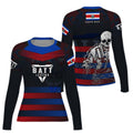 Costa Rica Skull Fighter Rash Guard