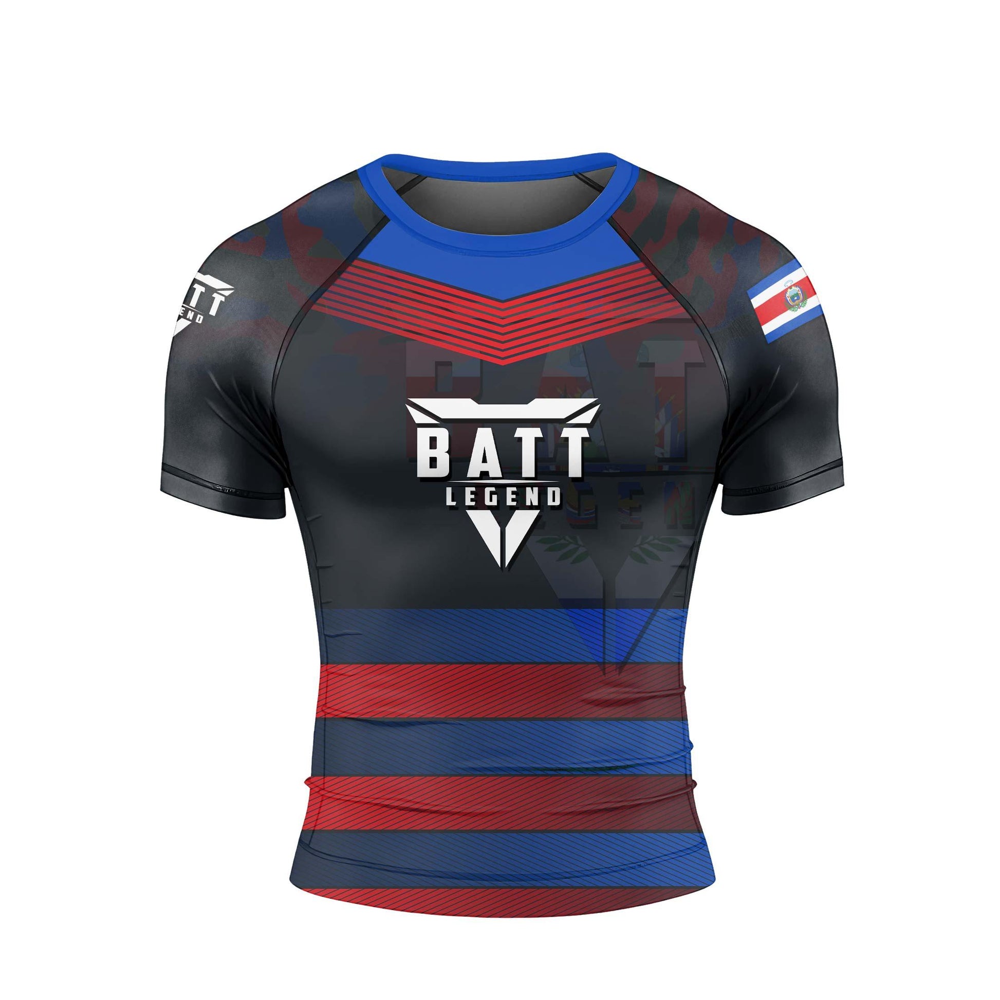 Costa Rica Skull Fighter Rash Guard