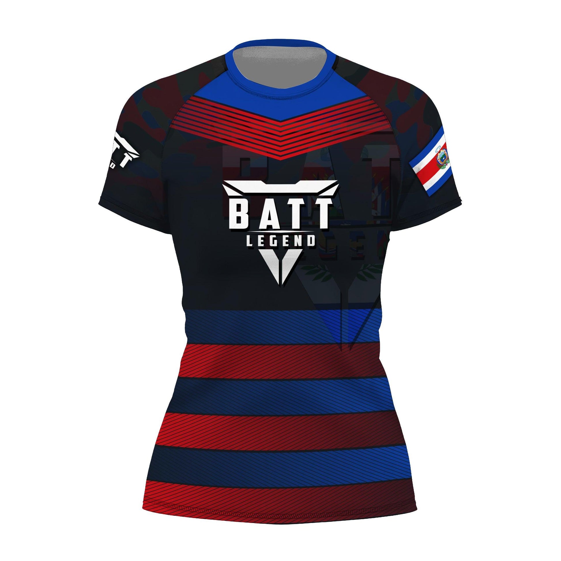 Costa Rica Skull Fighter Rash Guard
