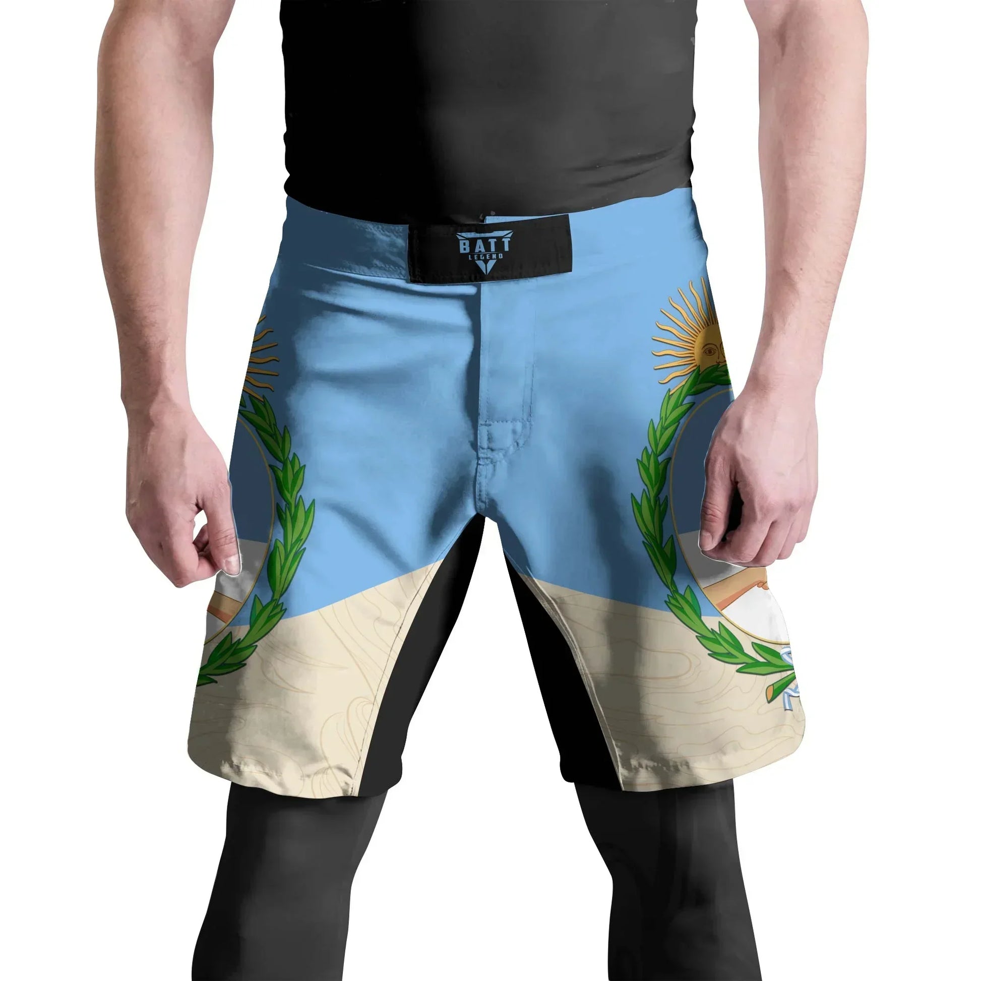 Crest of Argentina Fight Shorts