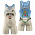 Crest of Argentina Wrestling Singlet