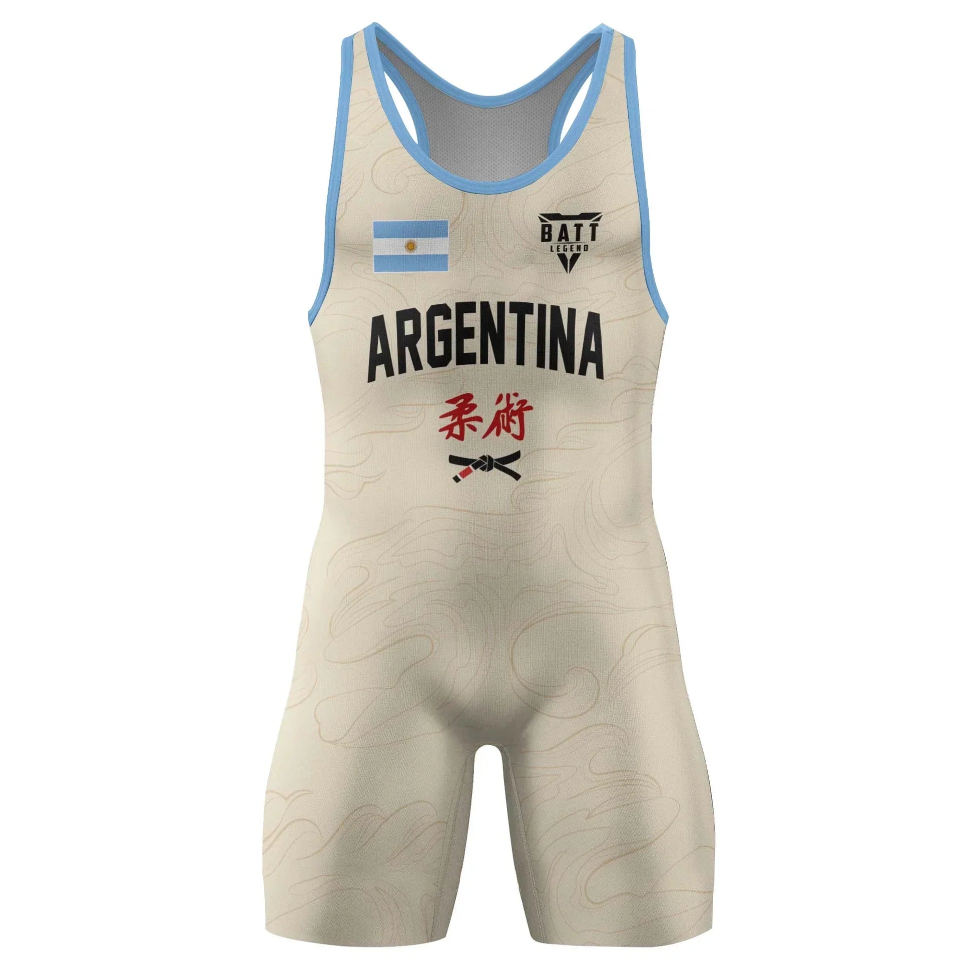 Crest of Argentina Wrestling Singlet