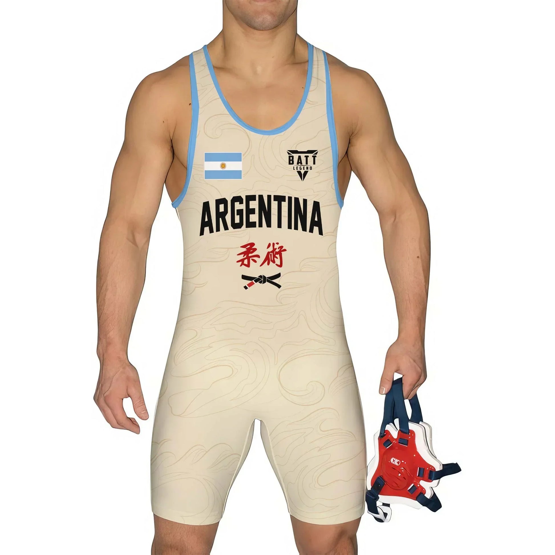 Crest of Argentina Wrestling Singlet