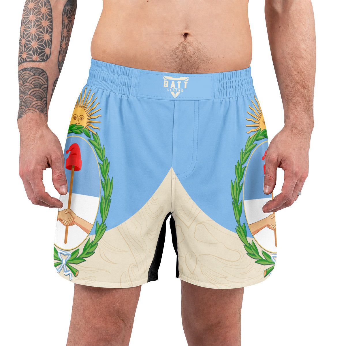 Crest of Argentina Grappling Shorts
