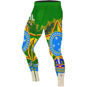 Crest of Brazil Men's Compression Leggings