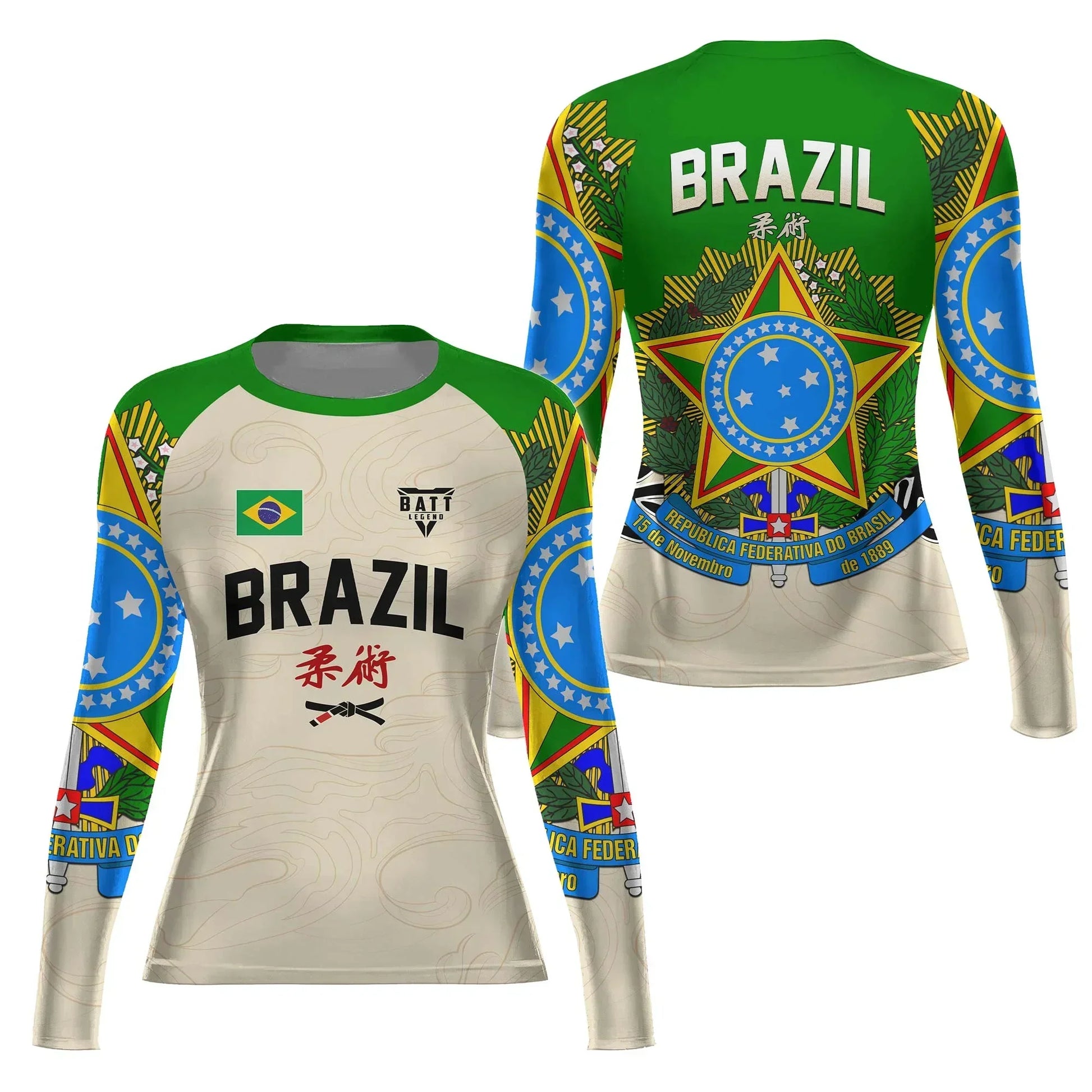 Crest of Brazil Rash Guard