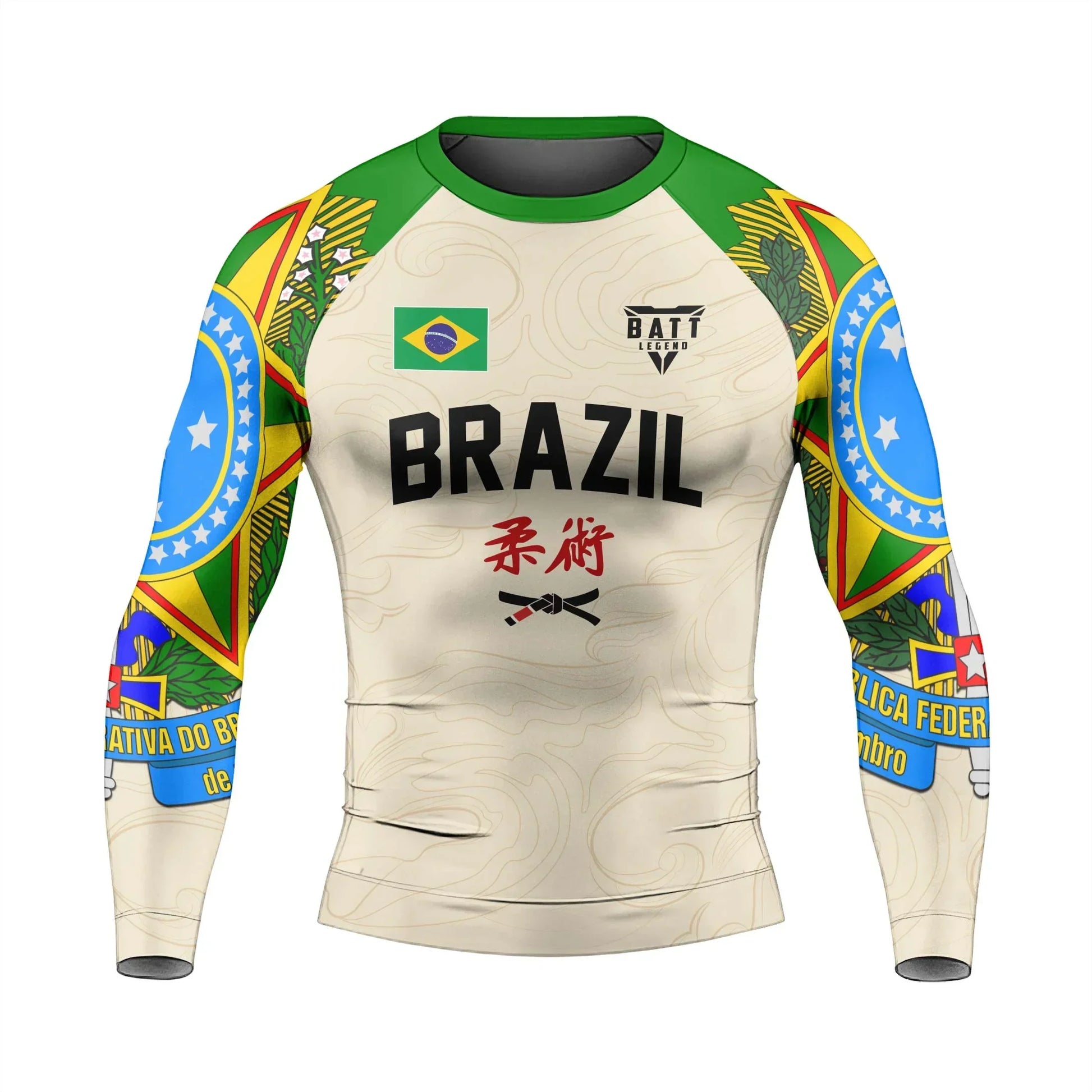 Crest of Brazil Rash Guard