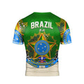 Crest of Brazil Rash Guard