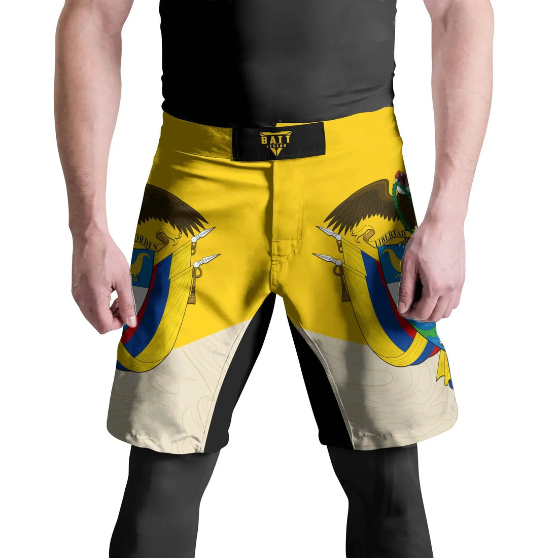 Crest of Colombia Fight Shorts
