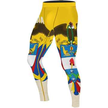 Crest of Colombia Men's Compression Leggings