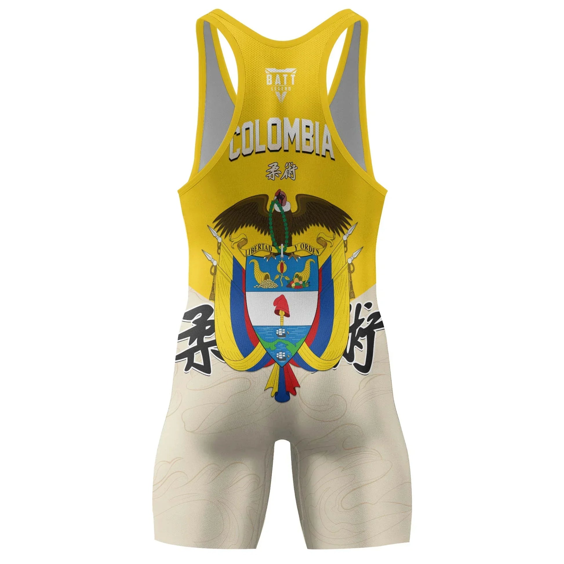 Crest of Colombia Wrestling Singlet