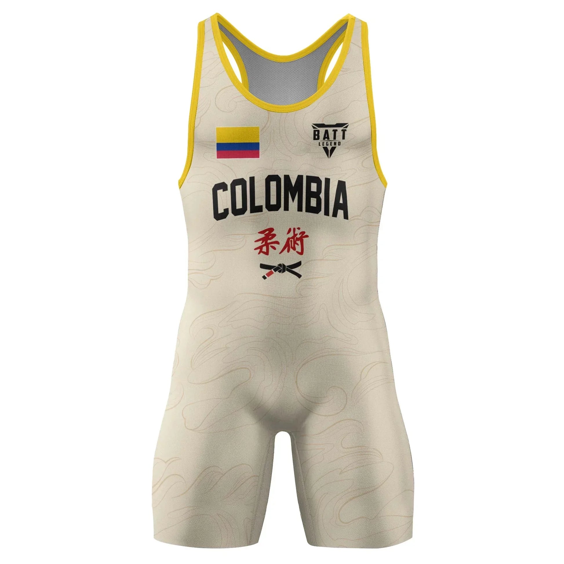 Crest of Colombia Wrestling Singlet
