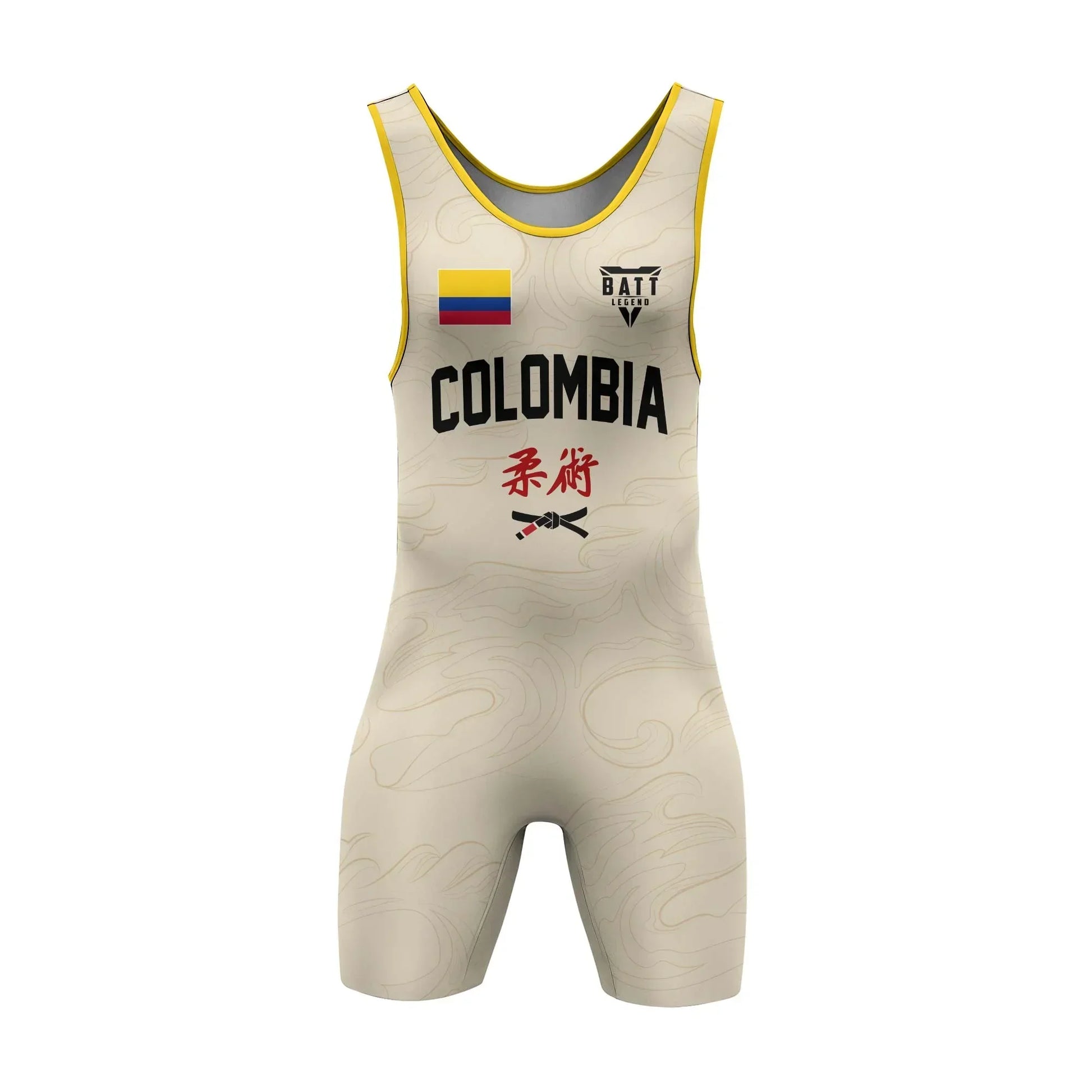 Crest of Colombia Wrestling Singlet