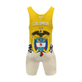 Crest of Colombia Wrestling Singlet
