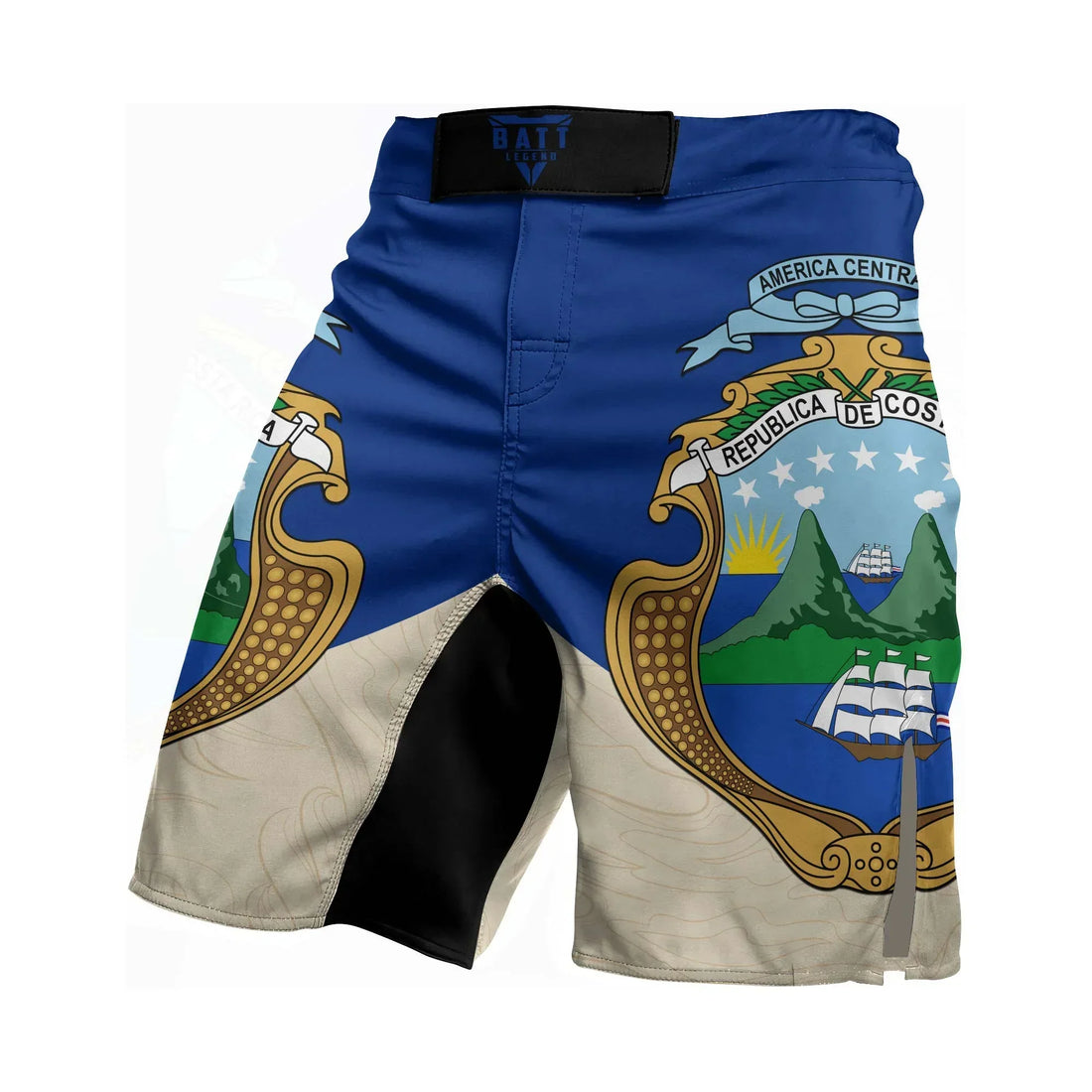 Crest of Costa Rica Fight Shorts