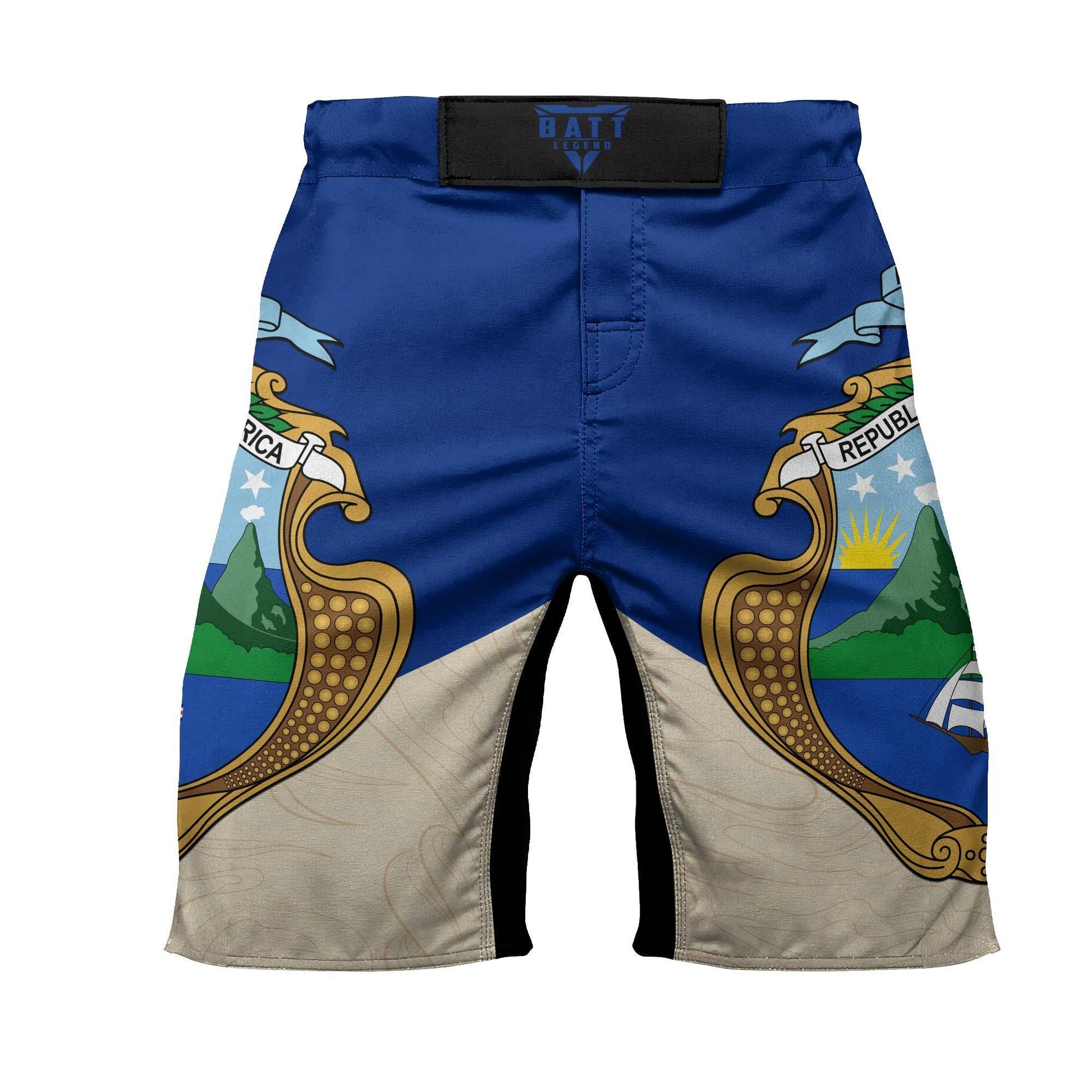 Crest of Costa Rica Fight Shorts