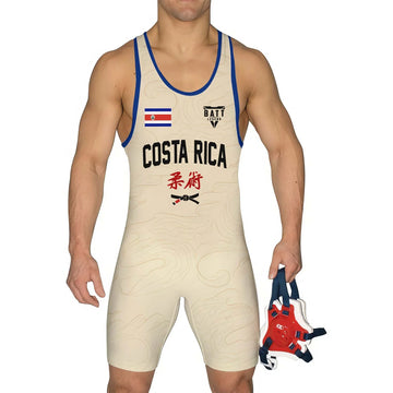 Crest of Costa Rica Wrestling Singlet