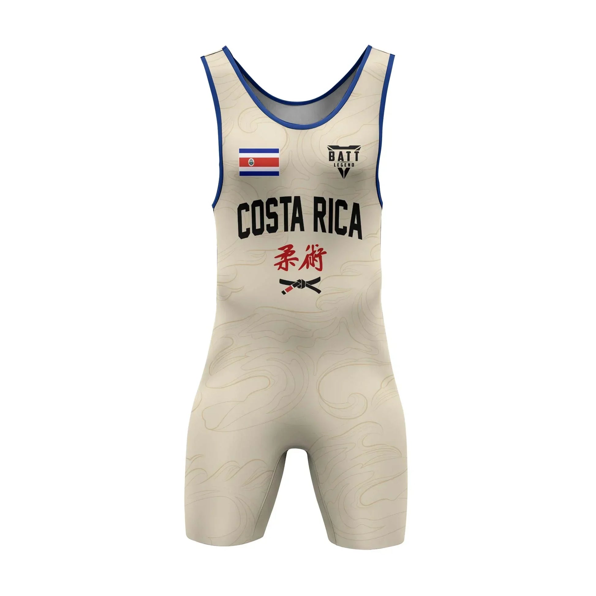 Crest of Costa Rica Wrestling Singlet