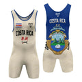 Crest of Costa Rica Wrestling Singlet