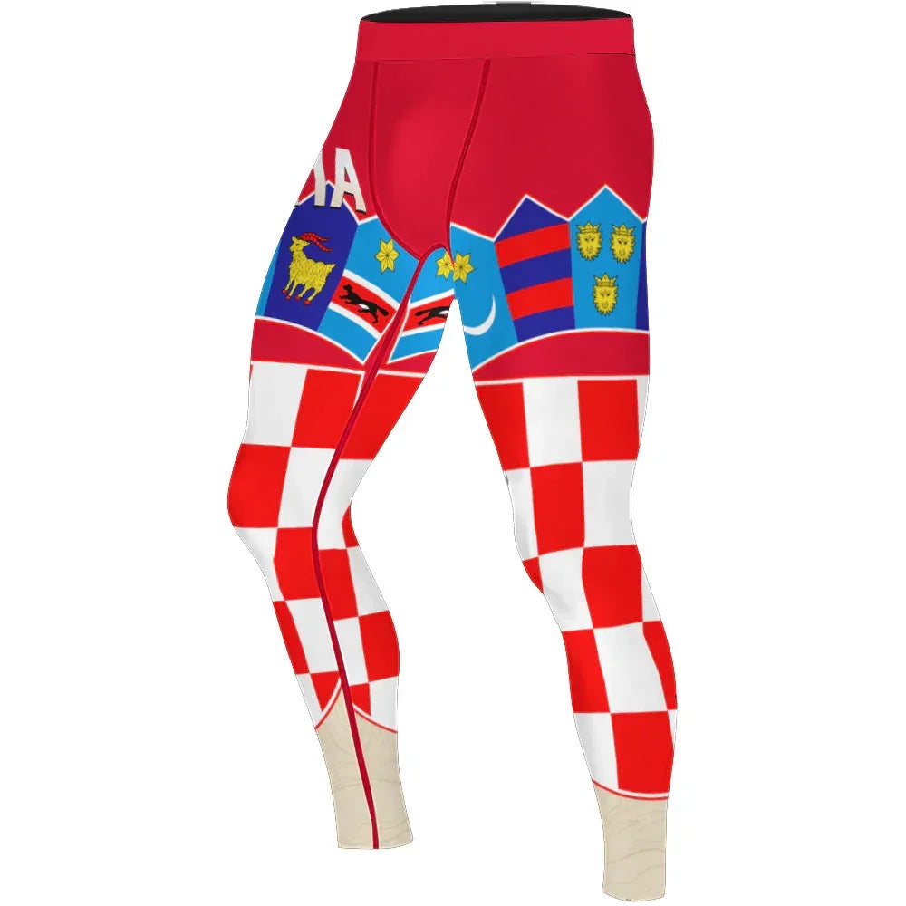 Crest of Croatia Men's Compression Leggings