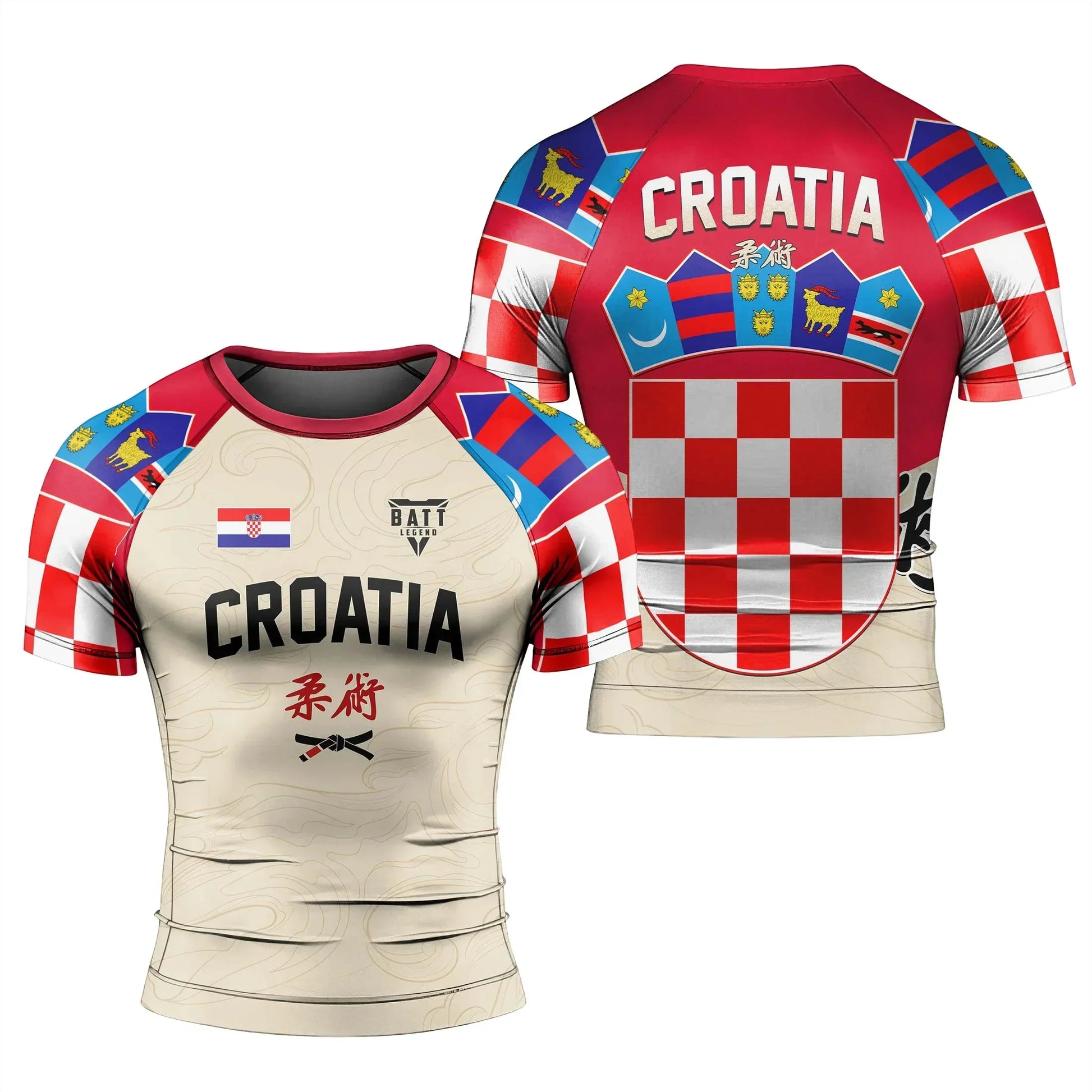 Crest of Croatia Rash Guard