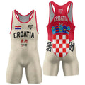 Crest of Croatia Wrestling Singlet