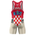 Crest of Croatia Wrestling Singlet